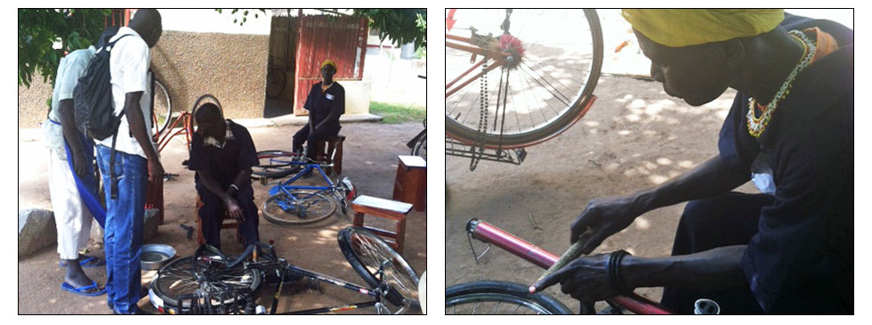 LifeStitches Uganda Project Bike Fixing Program